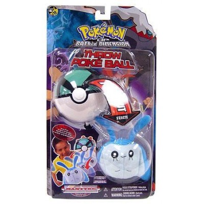 Pokemon DP Series 6 Mantyke Throw Poke Ball Plush   